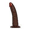  REALISTIC DILDO REAL RAPTURE BROWN 7