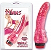 Розовый гелиевый вибратор с блестками Hot Pinks Розовый гелиевый вибратор с блестками Hot Pinks