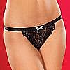 Трусики из гипюра черные Crotchless Трусики из гипюра черные Crotchless
