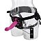 Розовый страпон с вибрацией 10-Function Love Rider G-Caress