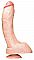 Фаллоимитатор Realistixxx Giant с розовой головкой - 27,5 см.