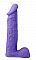 Фиолетовый фаллоимитатор большого размера XSKIN 9 PVC DONG - 23 см.