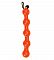 Оранжевая анальная цепочка Booty Tangerine - 24,5 см.