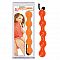 Оранжевая анальная цепочка Booty Tangerine - 24,5 см.