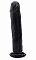 Чёрный фаллоимитатор-гигант Realistic Cock 13,4 Inch No Scrotum - 34 см.