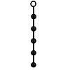 ׸   DELIGHT THROB ANAL STRIPPED BEADS BLACK - 25 .