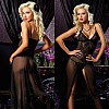 Платье с разрезом STM-9380black S Платье с разрезом STM-9380black S