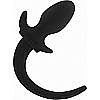   Bon 4 Dog Tail Butt Plug Black M - Mister B 