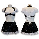 <strong>Кофточка, лиф и юбочка Горничная F613-02EF</strong> <br />
Лаковый комплект черного цвета состоит из трусиков-стрингов, юбки, и лифа с открытой грудью. <div class="charTableblock"> </div> Кофточка, лиф и юбочка Горничная F613-02EF
Лаковый комплект черного цвета состоит из трусиков-стрингов, юбки, и лифа с открытой грудью.