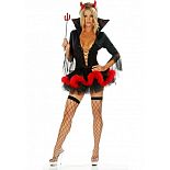 <strong>Костюм "Верховный демон" черный 02136ML</strong> <br />
Подчеркнуто женственный по силуэту и театральный по деталям, такого плана, как рожки чертенка или трезубец, костюмчик верховного демона из преисподней станет великолепным выбором для девушки, решившей слегка пошалить на вечеринке. <div class="charTableblock"> </div> Костюм "Верховный демон" черный 02136ML
Подчеркнуто женственный по силуэту и театральный по деталям, такого плана, как рожки чертенка или трезубец, костюмчик верховного демона из преисподней станет великолепным выбором для девушки, решившей слегка пошалить на вечеринке.