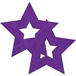 <strong>Фиолетовые наклейки-звёздочки на бюст</strong> <br />
Фиолетовые наклейки-звёздочки на бюст. <div class="charTableblock"> </div> Фиолетовые наклейки-звёздочки на бюст 
Фиолетовые наклейки-звёздочки на бюст.