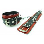 <strong>Наручники из кожи красные 51003ars</strong> <br />
<div class="charTableblock"><div><span>Материал</span>: кожа</div><div><span>Цвет</span>: красный, розовый</div><div><span>Производитель</span>: БДСМ арсенал, Россия</div></div> Наручники из кожи красные 51003ars