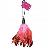 <strong>Розовая пуховка для щекотания Feather Tickler</strong> <br />
Роскошный тиклер из пушистых двуцветных перьев - турмалино-вишневого цвета. <div class="charTableblock"> </div> Розовая пуховка для щекотания Feather Tickler
Роскошный тиклер из пушистых двуцветных перьев - турмалино-вишневого цвета.