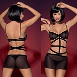 <strong>Сорочка с эффектом бандажа BONDY CHEMISE</strong> <br />
С этим женским нарядом полным сексуальной привлекательности Вы можете соблазнить кого угодно! Невероятно сексуальная женская сорочка с эффектом бандажа. <div class="charTableblock"><div><span>Размер</span>: L (46-48); XL (48-50)</div><div><span>Цвет</span>: черный</div><div><span>Производитель</span>: Obsessive, Польша</div></div> Сорочка с эффектом бандажа BONDY CHEMISE
С этим женским нарядом полным сексуальной привлекательности Вы можете соблазнить кого угодно! Невероятно сексуальная женская сорочка с эффектом бандажа.