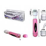 <strong>Розовый вибромассажер с тремя насадками - 19,6 см.</strong> <br />
Вибромассажер, изготовленный из пластика с тремя видами насадок. <div class="charTableblock"> </div> Розовый вибромассажер с тремя насадками - 19,6 см.
Вибромассажер, изготовленный из пластика с тремя видами насадок.