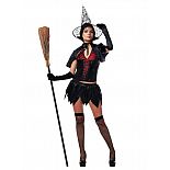 <strong>Костюм Таинственная ведьма - Le Frivole</strong> <br />
Конусообразная шляпа, корсет и юбка с пышным подъюбником, создающим эффект двух ярусов, накидка в качестве дополнения образа – костюм ведьмы подойдет для любой фигуры. <div class="charTableblock"> </div> Костюм Таинственная ведьма - Le Frivole
Конусообразная шляпа, корсет и юбка с пышным подъюбником, создающим эффект двух ярусов, накидка в качестве дополнения образа – костюм ведьмы подойдет для любой фигуры.