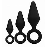   3   Silicone Butt Plug Set 
       (,   ).