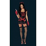 <strong>Эротический костюм "Медсестра с ботоксом"</strong> <br />
В игровой костюм медсестры входят облегающее платье из стрeйчевого трикотажа в комплекте с подвязками и держателями для шприцов. <div class="charTableblock"><div><span>Размер</span>: S (42-44); M (44-46); L (46-48)</div></div> Эротический костюм "Медсестра с ботоксом"
В игровой костюм медсестры входят облегающее платье из стрeйчевого трикотажа в комплекте с подвязками и держателями для шприцов.