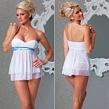 <strong>Белый бэби долл с голубой лентой и трусики BRIDE 1055white L CQ</strong> <br />
Двухслойная струящаяся сорочка бэби-долл дарит ощущение нежности и воздушной легкости. Белый бэби долл с голубой лентой и трусики BRIDE 1055white L CQ
Двухслойная струящаяся сорочка бэби-долл дарит ощущение нежности и воздушной легкости.