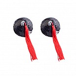 <strong>Черные пэстисы с длинными кисточками YTS-55BLK</strong> <br />
Интригующий и притягательный аксессуар для женщин,черные пэстисы в форме кружков с мягкими кисточками по центру,расшиты пререливающимися пайетками. Черные пэстисы с длинными кисточками YTS-55BLK
Интригующий и притягательный аксессуар для женщин,черные пэстисы в форме кружков с мягкими кисточками по центру,расшиты пререливающимися пайетками.
