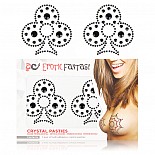 <strong>Пэстисы из черных кристаллов BLACK CLUB EF-PC01</strong> <br />
Пэстисы-наклейки на грудь из черных переливающихся кристаллов, выложенных в форме карточной масти трeф. <div class="charTableblock"> </div> Пэстисы из черных кристаллов BLACK CLUB EF-PC01 
Пэстисы-наклейки на грудь из черных переливающихся кристаллов, выложенных в форме карточной масти трeф.