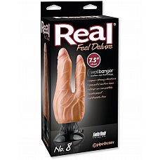  Real Feel Deluxe N8 7,5" Double Penetrator       
