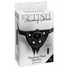 <strong>Страпон-трусики Fetish Fantasy Series Vibrating Plush Harness женские для крепления фаллоимитаторов</strong> <br />
<div class="charTableblock"><div><span>Цвет</span>: черный</div><div><span>Особенности</span>: трусики; harness</div></div> Страпон-трусики Fetish Fantasy Series Vibrating Plush Harness женские для крепления фаллоимитаторов