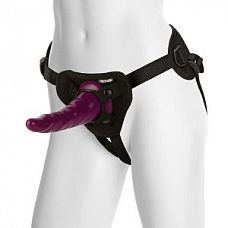  Vac-U-Lock Fuchsia Dong with Suction Cup 
 Harness c   .