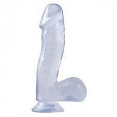 <strong>Прозрачный фаллоимитатор c мошонкой Basix - 17,5 см.</strong> <br />
Полупрозрачный фаллоимитатор с мошонкой на присоске.<div class="charTableblock"><div><span>Длина, см</span>: 17.5</div><div><span>Диаметр, см</span>: 4</div><div><span>Материал</span>: ПВХ (PVC)</div><div><span>Цвет</span>: прозрачный</div><div><span>Особенности</span>: на присоске; с мошонкой</div><div><span>Длина, см</span>: 17-20</div><div><span>Диаметр, см</span>: 4</div><div><span>Производитель</span>: PipeDream, США</div></div> Прозрачный фаллоимитатор c мошонкой Basix - 17,5 см.
Полупрозрачный фаллоимитатор с мошонкой на присоске.