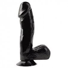 <strong>Черный фаллоимитатор c мошонкой Basix - 17,5 см.</strong> <br />
Фаллоимитатор черного цвета с мошонкой на присоске.<div class="charTableblock"><div><span>Длина, см</span>: 17.80</div><div><span>Диаметр, см</span>: 4.10</div><div><span>Материал</span>: ПВХ (PVC)</div><div><span>Цвет</span>: черный</div><div><span>Особенности</span>: на присоске; с мошонкой</div><div><span>Длина, см</span>: 17-20</div><div><span>Диаметр, см</span>: 4</div><div><span>Производитель</span>: PipeDream, США</div></div> Черный фаллоимитатор c мошонкой Basix - 17,5 см.
Фаллоимитатор черного цвета с мошонкой на присоске.