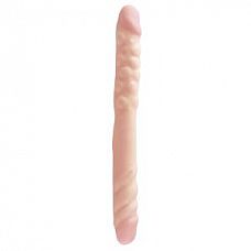<strong>Телесный двусторонний фаллоимитатор BASIX - 40 см.</strong> <br />
Двухсторонний рельефный фаллоимитатор из TPR телесного цвета. Концы выполнены в форме фаллоса. <div class="charTableblock"><div><span>Длина, см</span>: 38.5</div><div><span>Диаметр, см</span>: 3.5</div><div><span>Материал</span>: TPE / TPR</div><div><span>Цвет</span>: телесный</div><div><span>Особенности</span>: двухголовый</div><div><span>Длина, см</span>: 25 и более</div><div><span>Диаметр, см</span>: 3</div><div><span>Производитель</span>: PipeDream, США</div></div> Телесный двусторонний фаллоимитатор BASIX - 40 см.
Двухсторонний рельефный фаллоимитатор из TPR телесного цвета. Концы выполнены в форме фаллоса.
