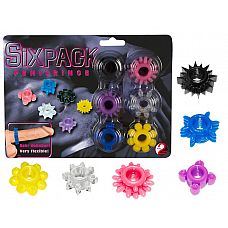 <strong>Набор из шести эрекционных колец различной формы</strong> <br />
Экономичный набор, который состоит сразу из шести эрекционных колец в одной упаковке.<div class="charTableblock"><div><span>Материал</span>: TPE / TPR</div></div> Набор из шести эрекционных колец различной формы
Экономичный набор, который состоит сразу из шести эрекционных колец в одной упаковке.