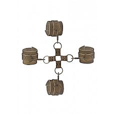 <strong>Фиксатор запястий к лодыжкам OUCH! BROWN SH-OU168BRN</strong> <br />
<div class="charTableblock"><div><span>Материал</span>: кожа</div><div><span>Цвет</span>: другой</div></div> Фиксатор запястий к лодыжкам OUCH! BROWN SH-OU168BRN