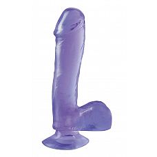 <strong>Фиолетовый фаллоимитатор Basix Rubber Works 7.5 Dong with Suction Cup - 21,6 см.</strong> <br />
Фиолетовый фаллоимитатор с мошонкой на присоске.<div class="charTableblock"><div><span>Длина, см</span>: 21.6</div><div><span>Диаметр, см</span>: 4.8</div><div><span>Материал</span>: ПВХ (PVC)</div><div><span>Цвет</span>: другой</div><div><span>Особенности</span>: на присоске; с мошонкой</div><div><span>Длина, см</span>: 21-24</div><div><span>Диаметр, см</span>: 4</div><div><span>Производитель</span>: PipeDream, США</div></div> Фиолетовый фаллоимитатор Basix Rubber Works 7.5 Dong with Suction Cup - 21,6 см.
Фиолетовый фаллоимитатор с мошонкой на присоске.