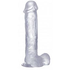 <strong>Прозрачный фаллоимитатор Realistic Cock 11 With Scrotum - 29,5 см.</strong> <br />
Фаллоимитатор Realistic Cock 11 With Scrotum.<div class="charTableblock"><div><span>Длина, см</span>: 29.50</div><div><span>Диаметр, см</span>: 6.30</div><div><span>Материал</span>: TPE / TPR</div><div><span>Цвет</span>: прозрачный</div><div><span>Особенности</span>: на присоске; с мошонкой</div><div><span>Длина, см</span>: 25 и более</div><div><span>Диаметр, см</span>: 6</div><div><span>Производитель</span>: Shots Media BV, Нидерланды</div></div> Прозрачный фаллоимитатор Realistic Cock 11 With Scrotum - 29,5 см.
Фаллоимитатор Realistic Cock 11 With Scrotum.