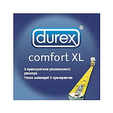    DUREX  COMFORT XL, 3 . 
      .