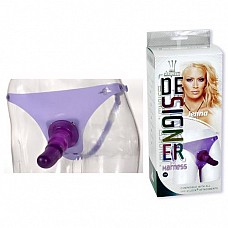 <strong>Фиолетовые трусики с насадкой Jenna 5584-01BXDJ</strong> <br />
Сиреневые трусики из ПВХ с фиолетовой силиконовой насадкой-фаллосом.<div class="charTableblock"><div><span>Длина, см</span>: 16.5</div><div><span>Диаметр, см</span>: 3.5</div><div><span>Длина, см</span>: 13-16</div><div><span>Диаметр, см</span>: 3</div><div><span>Материал</span>: ПВХ (PVC)</div><div><span>Цвет</span>: другой</div><div><span>Особенности</span>: комплект</div></div> Фиолетовые трусики с насадкой Jenna 5584-01BXDJ
Сиреневые трусики из ПВХ с фиолетовой силиконовой насадкой-фаллосом.