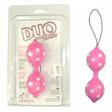 <strong>Вагинальные шарики со смещенным центром тяжести</strong> <br />
Металлические шарики в нежной оболочке со стимулирующими утолщениями на поверхности в виде ромбиков. Диаметр шариков 3.5см. <div class="charTableblock"><div><span>Материал</span>: TPE / TPR</div><div><span>Диаметр, см</span>: 3.80</div><div><span>Диаметр, см</span>: 3</div><div><span>Производитель</span>: Seven Creations, Китай</div></div> Вагинальные шарики со смещенным центром тяжести
Металлические шарики в нежной оболочке со стимулирующими утолщениями на поверхности в виде ромбиков. Диаметр шариков 3.5см.