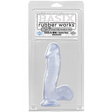 <strong>Фаллоимитатор c мошонкой Basix 6,5" Clear 422020PD</strong> <br />
Полупрозрачный фаллоимитатор с мошонкой на присоске.<div class="charTableblock"><div><span>Длина, см</span>: 17.5</div><div><span>Диаметр, см</span>: 4</div><div><span>Материал</span>: TPE / TPR</div><div><span>Цвет</span>: прозрачный</div><div><span>Особенности</span>: на присоске; с мошонкой</div><div><span>Длина, см</span>: 17-20</div><div><span>Диаметр, см</span>: 4</div></div> Фаллоимитатор c мошонкой Basix 6,5" Clear 422020PD
Полупрозрачный фаллоимитатор с мошонкой на присоске.