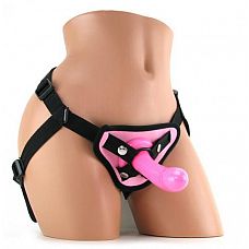  S&M Strap-On With Dildo Pink 
     ,      .