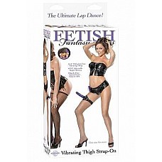 - THIGH STRAP ON     
 Vibrating Thigh   -       !         .       .   .       .   16,5 ,  3,8 . :. : PVC-Plastic. : PipeDream, .