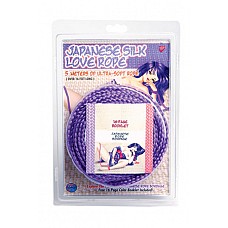 <strong>Фиолетовая веревка для фиксации Japanese Silk Love Rope - 5 м.</strong> <br />
Веревка Japanese Silk Love Rope фиолетовая из коллекции "Японский шелк" идеально подходит как для новичков (для простого связывания рук и ног), так и для искусства шибари (для истинных ценителей японского рабства). Заманчивая текстура веревки обеспечивает непревзойденную мягкость и прочность. Шелковистая и соблазнительная она не будет натирать или повреждать нежную кожу. Непревзойденная мягкость и непревзойденная прочность. Проверенное качество. Включен буклет по эксплуатации.<div class="charTableblock"><div><span>Длина</span>: 4-6 м.</div><div><span>Цвет</span>: другой</div><div><span>Тип</span>: веревка</div><div><span>Производитель</span>: Topco Sales, США</div></div> Фиолетовая веревка для фиксации Japanese Silk Love Rope - 5 м.
Веревка Japanese Silk Love Rope фиолетовая из коллекции "Японский шелк" идеально подходит как для новичков (для простого связывания рук и ног), так и для искусства шибари (для истинных ценителей японского рабства). Заманчивая текстура веревки обеспечивает непревзойденную мягкость и прочность. Шелковистая и соблазнительная она не будет натирать или повреждать нежную кожу. Непревзойденная мягкость и непревзойденная прочность. Проверенное качество. Включен буклет по эксплуатации.
