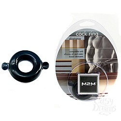 Кольцо с ушками из эластомера черное Размер Large M2M1206BLK-L Кольцо с ушками из эластомера черное Размер Large M2M1206BLK-L