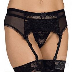 Ажурные трусики-стринг с поясом для чулок Ажурные трусики-стринг с поясом для чулок
