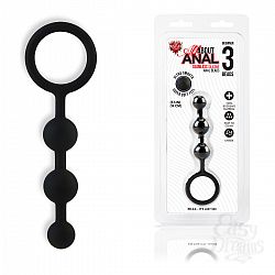 Анальные бусы из ультрабархатистого силикона 3 шарика Анальные бусы из ультрабархатистого силикона 3 шарика