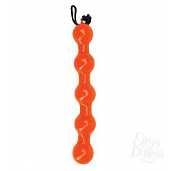 Оранжевая анальная цепочка Booty Tangerine - 24,5 см. Оранжевая анальная цепочка Booty Tangerine - 24,5 см.