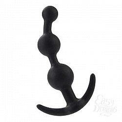 Черная силиконовая анальная цепочка Booty Call Черная силиконовая анальная цепочка Booty Call