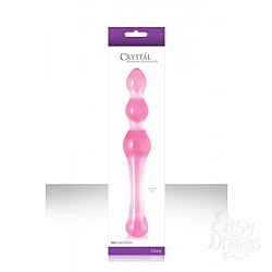 Малый розовый стеклянный анальный стимулятор CRYSTAL KEGEL Малый розовый стеклянный анальный стимулятор CRYSTAL KEGEL