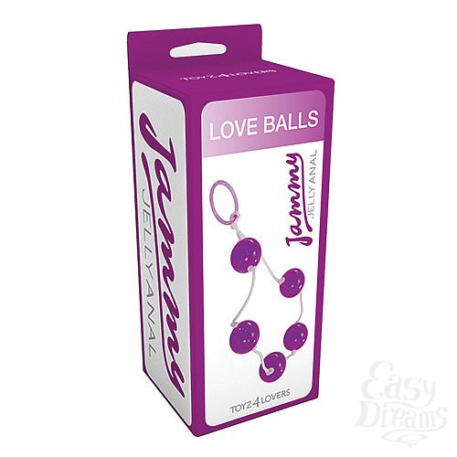  2     JAMMY JELLY ANAL LOVE BALLS VIOLET - 40 .