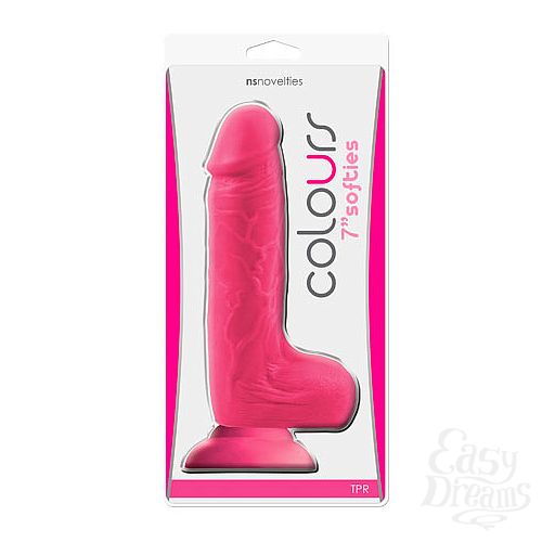 ���������� 2  ������������� Colours - Softies 7 Dildo - Pink  �� �������� �������